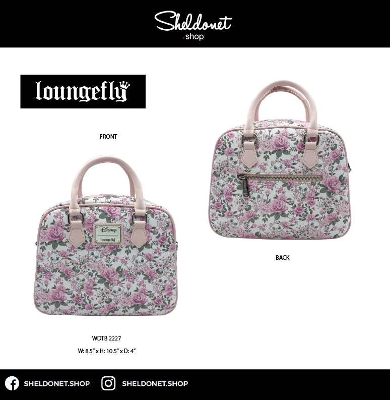 Loungefly: Disney - Marie Floral AOP Crossbody Bag 2 Loungefly: Disney - Marie Floral AOP Crossbody Bag