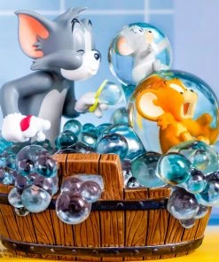 Beast Kingdom: Soap Studio - Tom And Jerry - Bath Time Statue