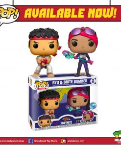 FUNKO Pop! Games: Fortnite - Ryu And Brite Bomber (2-Pack) [Exclusive]